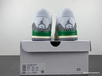 MaikeSneakers Retro 3 Fashionable 3829 Green Lucky CK9246- Jordan 1025